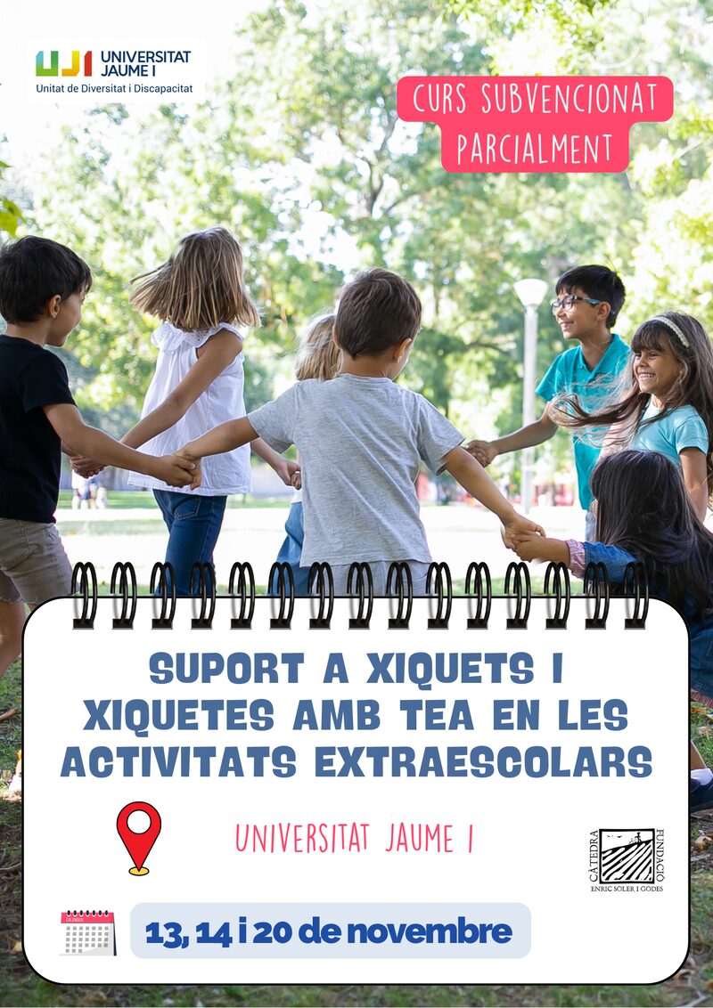Suport a xiquets i xiquetes amb TEA en les activitats extraescolars · 6a edició
